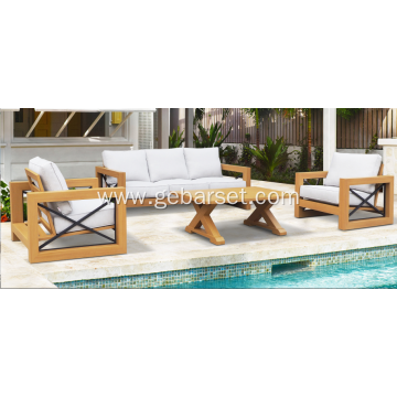 Garden aluminum heat transfer leisure sofa set